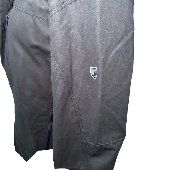 KUHL Burr Jacket Men’s Small Charcoal Canvas Softshell Cotton Blend Gorpcore - Picture 4 of 14